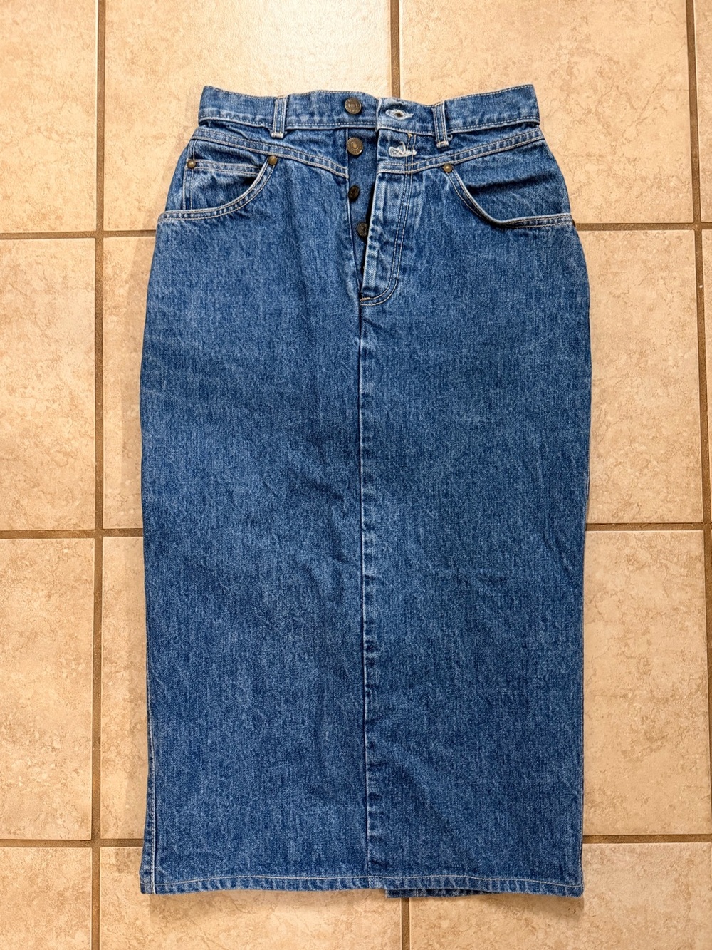 Vintage Levi’s Made in USA Denim Maxi Skirt